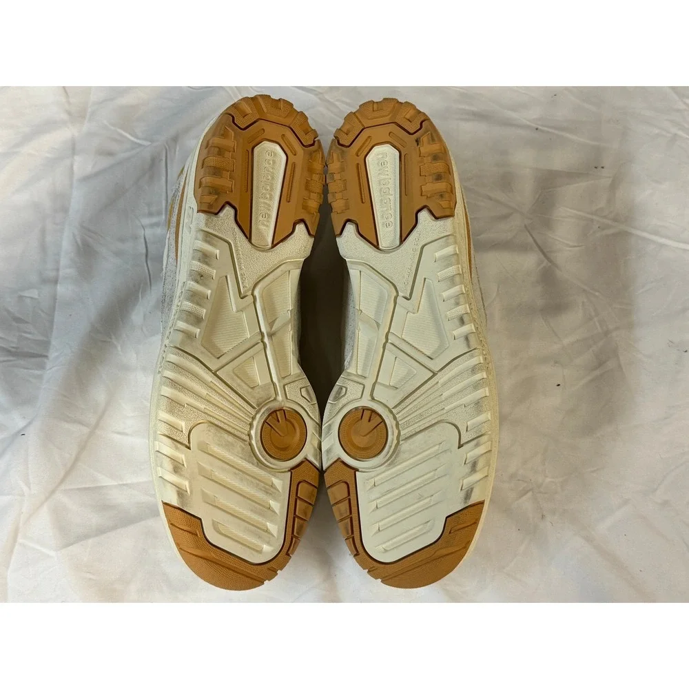 New Balance 550 White Honey Gold BB550LEA Mens 9 Womens 10.5 Sneakers